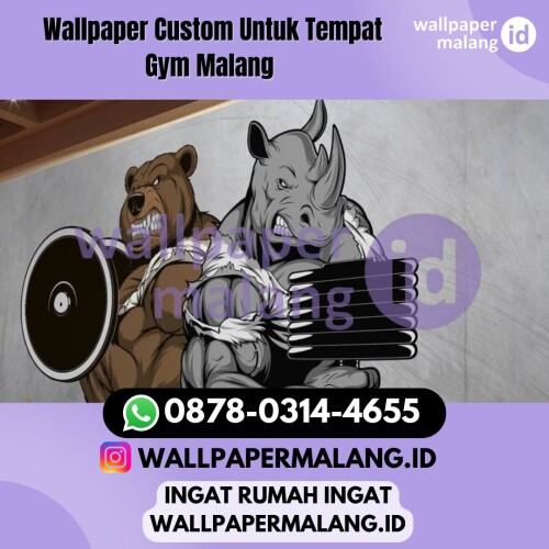 WALLPAPER CUSTOM UNTUK TEMPAT GYM MALANG