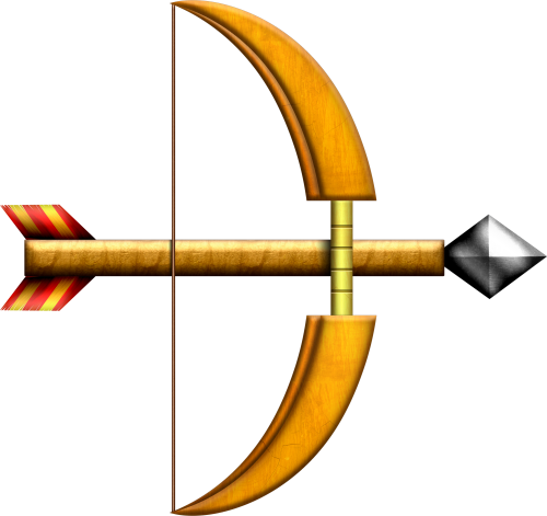 Albw Bow And Arrow By Blueamnesiac On Clipart Library Bow And Arrow Png