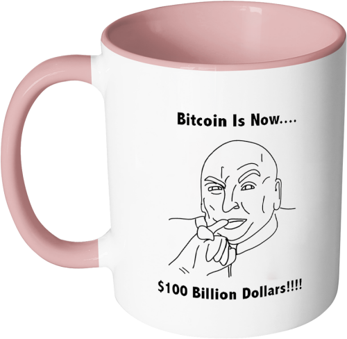 Bitcoin Dr Evil Coffee Mug Yoga Cat Mug