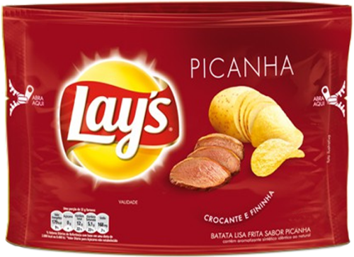 Batata Lisa Frita Sabor Picanha Lay's 96g Lays Barbecue Party Size