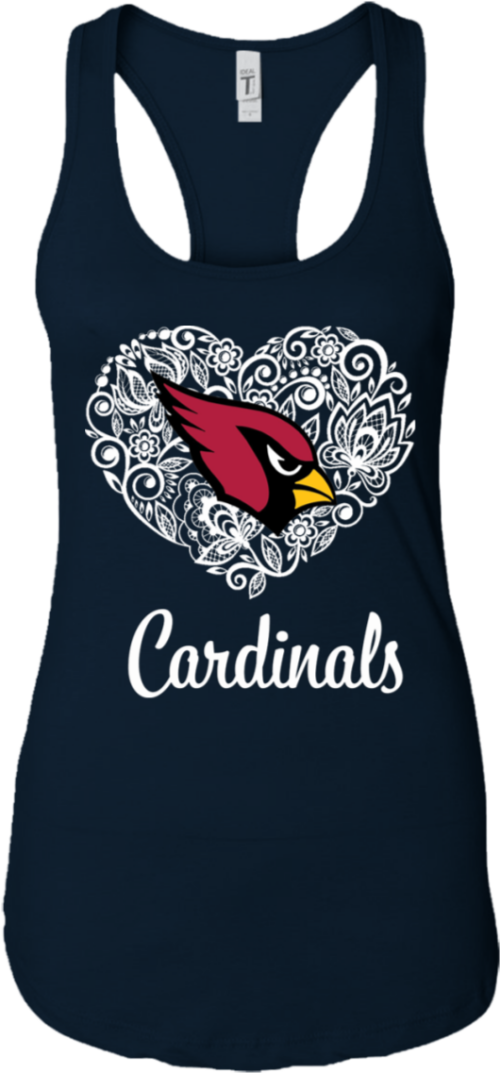 Arizona Cardinals Lace Heart Shirts Shirt