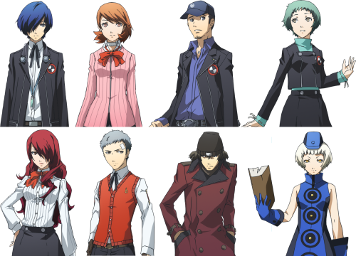 1374514158 Persona 3 The Movie Character Designs Visual Novel Sprite Poses