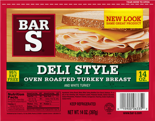 Bar s Oven Roasted Turkey Breast Black Forest