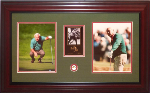 Arnold Palmer Autographed Golf Deluxe Framed Tribute Picture Frame