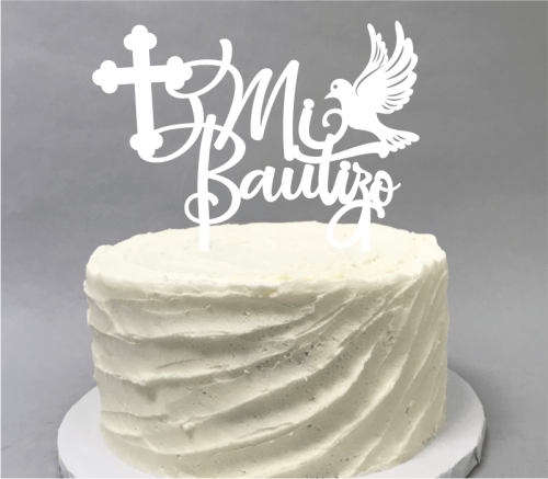 "mi Bautizo" Cake Topper Laserfied Product