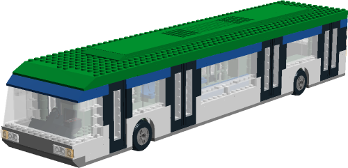 Airport Bus Front Left Model Car