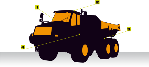 Articulated Dump Truck Onboard Weighing For Load Hauling Dumper Truck Components