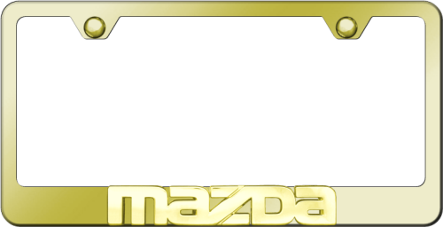 Au tomotive Gold Mazda 3d Name Gold On Gold Frame Au tomotive Gold Gf.maz.gg Maz