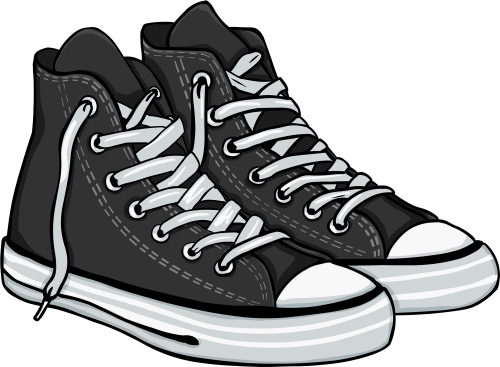 Black High Sneakers Png Clipart Shoes Clipart