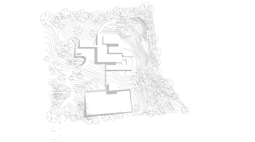 Behind The House Is A Tiered Outdoor Amphitheatre At Sketch