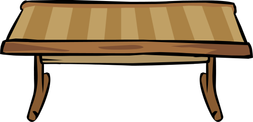 Bamboo Table Png Table Club Penguin