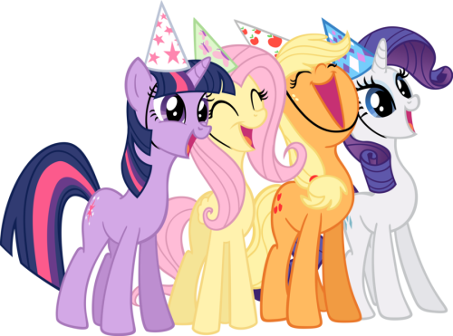 Akili amethyst, Fluttershy, Hat, Party Hat, Rarity, Twilight Sparkle Birthday Png