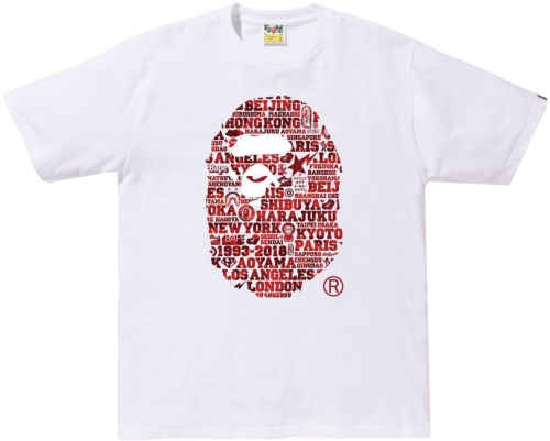 A Bathing Ape Xxv Cities Camo Ape Head Tee Bape Xxv Cities Camo Ape Head Tee