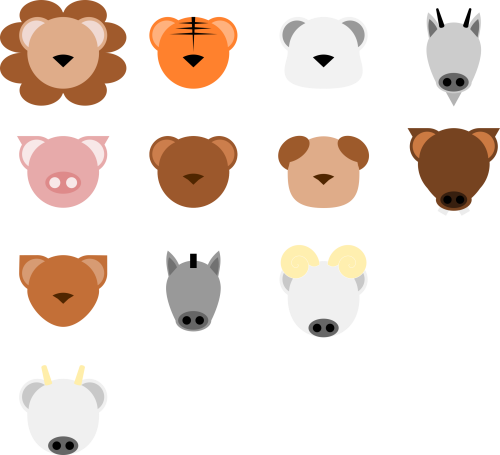 Animal Face Png Jpg Freeuse Download Animal Face Minimalist