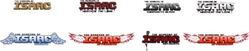 All Of The Binding Of Isaac Logos Binding Of Isaac Afterbirth Logo