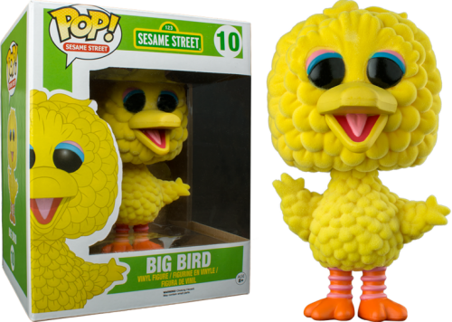 Big Bird Flocked Variant 6" Super sized Pop Vinyl Figure Big Bird Pop Vinyl