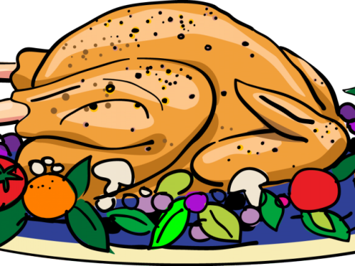 19 Feast Clipart Cartoon Food Huge Freebie Download Cooked Turkey Clipart Png