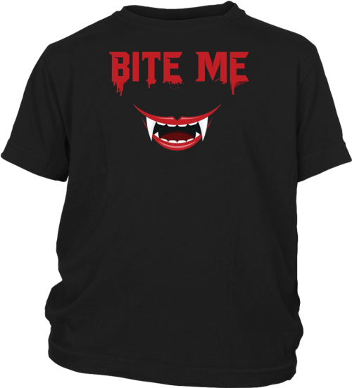 Bite Me Halloween T shirt Apkshirt Bite Me Halloween T shirt Vampire Teeth