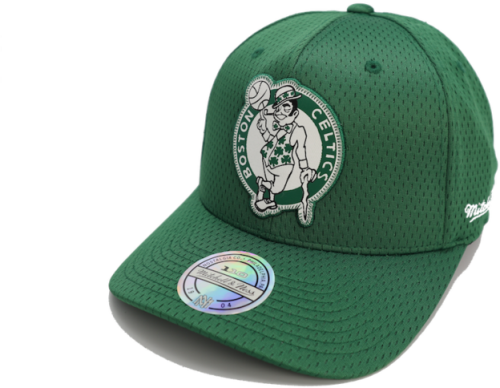 Boston Celtics Mitchell & Ness Jersey Logo 110 Flex Baseball Cap