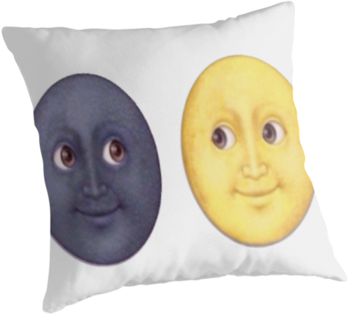 "moon Emoji" Throw Pillows By Jonnarogers Penn State University Nittany Lions Throw Pillow