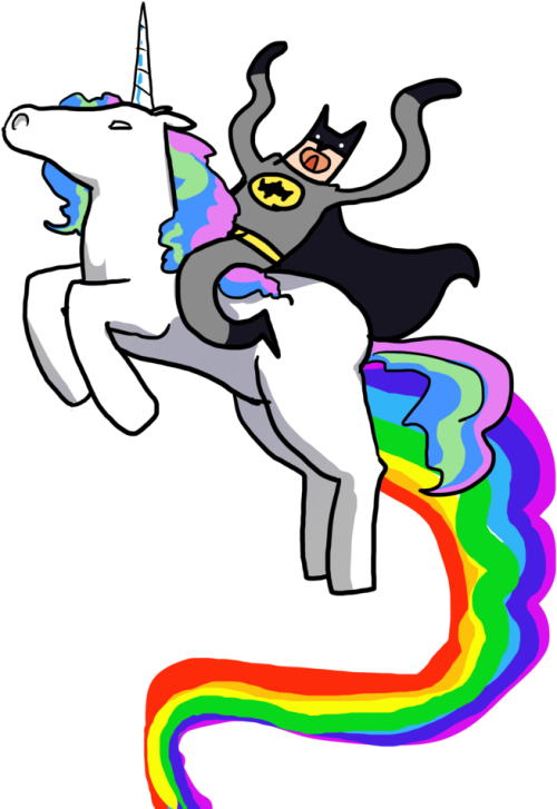 Batman On A Unicorn By Xdinky Batman On A Unicorn