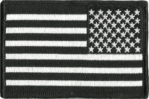 2x3" Reverse Usa Flag Patch For Tactical Cap Fort Sumter