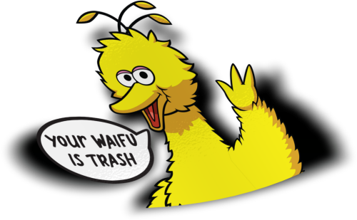 Big Bird Sticker Cartoon