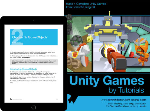 Unity Games By Tutorials Book Cover Unity Games By Tutorials Make 4 Complete Unity Games