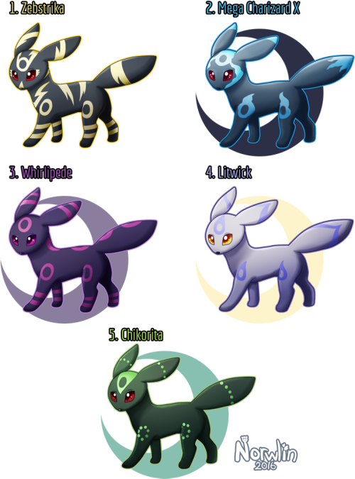 “here Is Some Umbreon Variants I Made Umbreon Variations