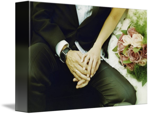 Wedding Couple Analogue By Edward Olive Holding Hands