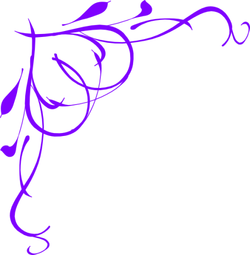 Vine Heart Purple Clip Art At Clker Ribbon Border Clipart