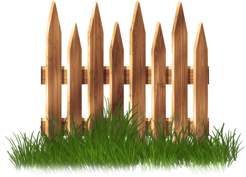 Wooden Garden Fence With Grass Png Clipart Garden Fence Clipart Png