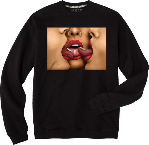 Xanax Crewneck Sweater Black Crewneck Sweater Hanes