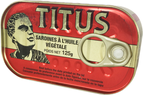 Wawa B 0150 Layer 80 Titus Sardines 1 Can 125g