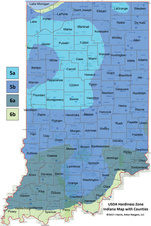 Usda Hardiness Zone Map United States Of America