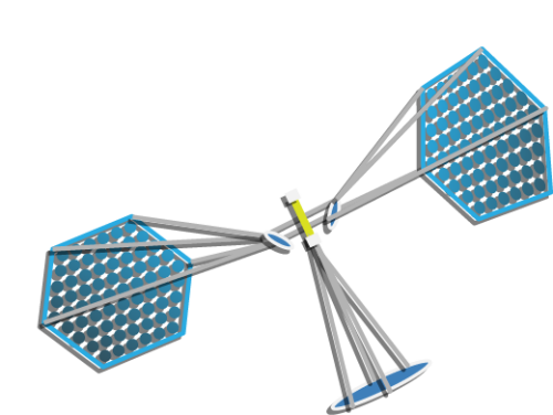 { Microwave Transmitting Solar Satellite } Space Based Solar Power Satellite