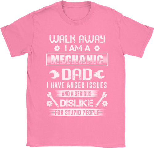 Walk Away I Am A Mechanic Dad Shirts Mercedes Logo T Shirt