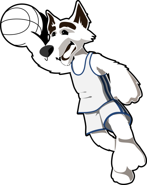 Wolf Clipart Black And White Basketball Images Black And White Clip Art