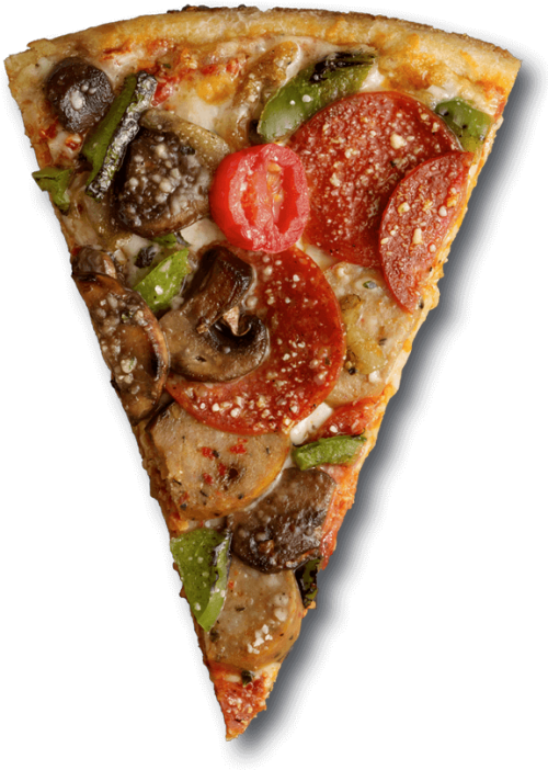 Uncured Pizza Slice Top View Png