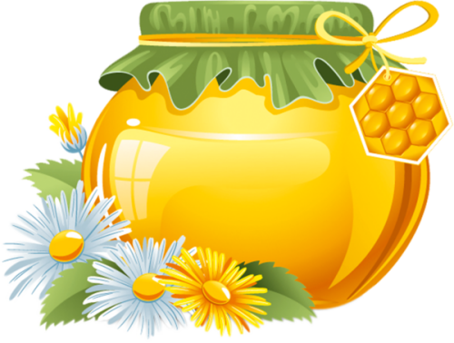 Tubes Pots De Miel En Png Bee Flower Honey Png