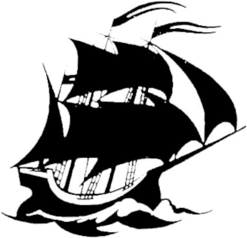 Welcome To Sailor's Art Black Ship Logo