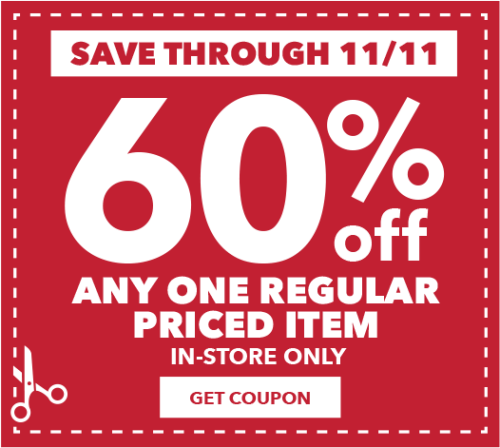 60% Off Any One Regular priced Item Joann 60 Off Coupon 2018