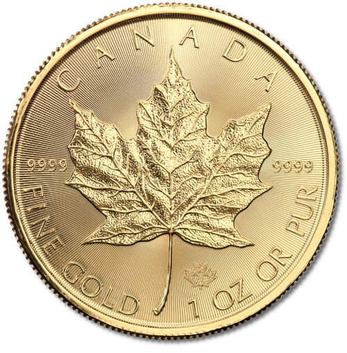 1 Oz Maple Leaf Gold 2017 Reverse Canadian Gold Maple Leaf