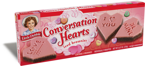 Be My Valentine Conversation Hearts Iced Brownies Little Debbie Valentine Brownie