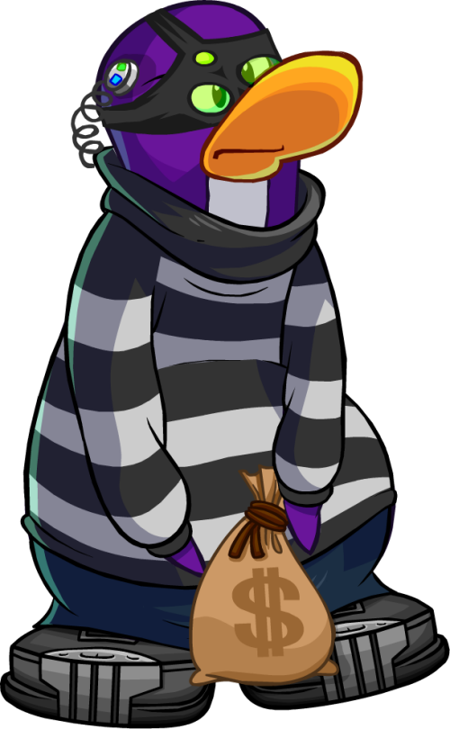 Agent Unknown Design Club Penguin Robber Png