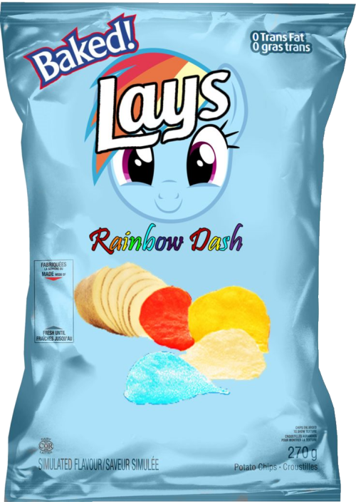 Baked Lay's Rainbow Dash Potato Chips Ruffles Baked! Cheddar & Sour Cream Potato Crisps