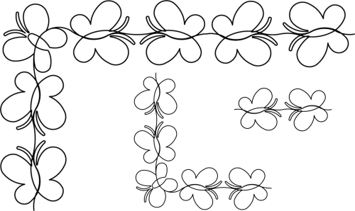 Baby Girls Butterfly Border Floral Design