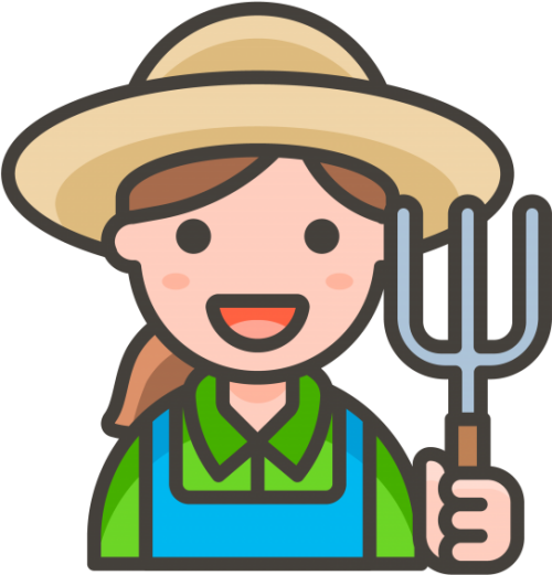 Woman Farmer Emoji Woman Farmer Icon