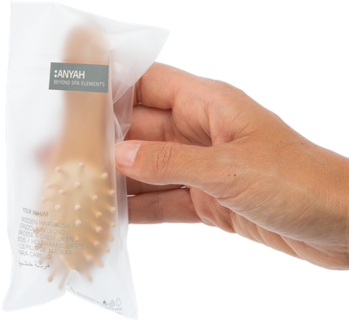 Wooden Hair Brush, Anyah Paper Bag