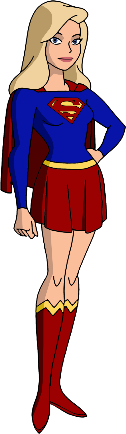 Vector Free Bruce Timm Style New Look By Noahlc Supergirl Justice League Action